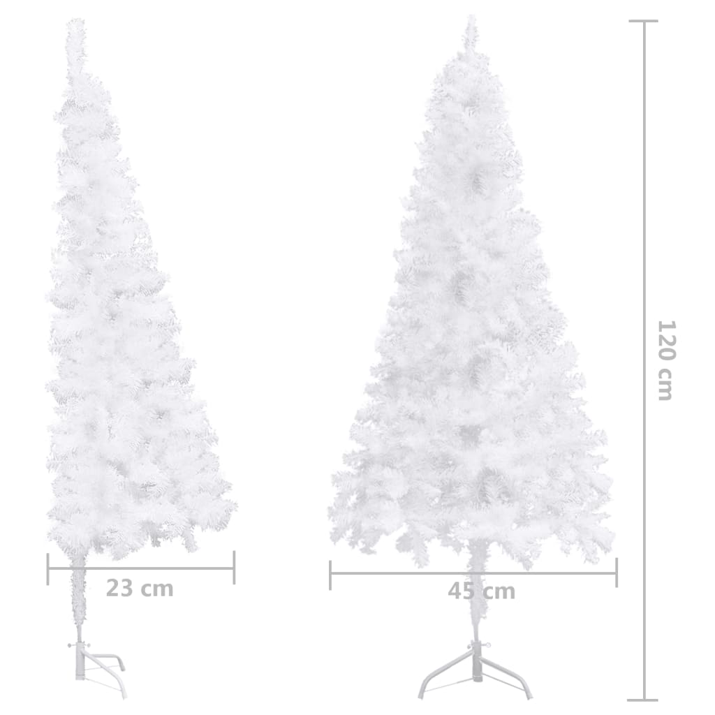 vidaXL fehér PVC sarok műkarácsonyfa 120 cm