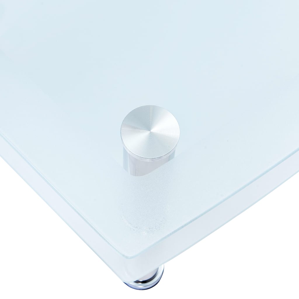 vidaXL fehér edzett üveg dohányzóasztal 100 x 60 x 42 cm