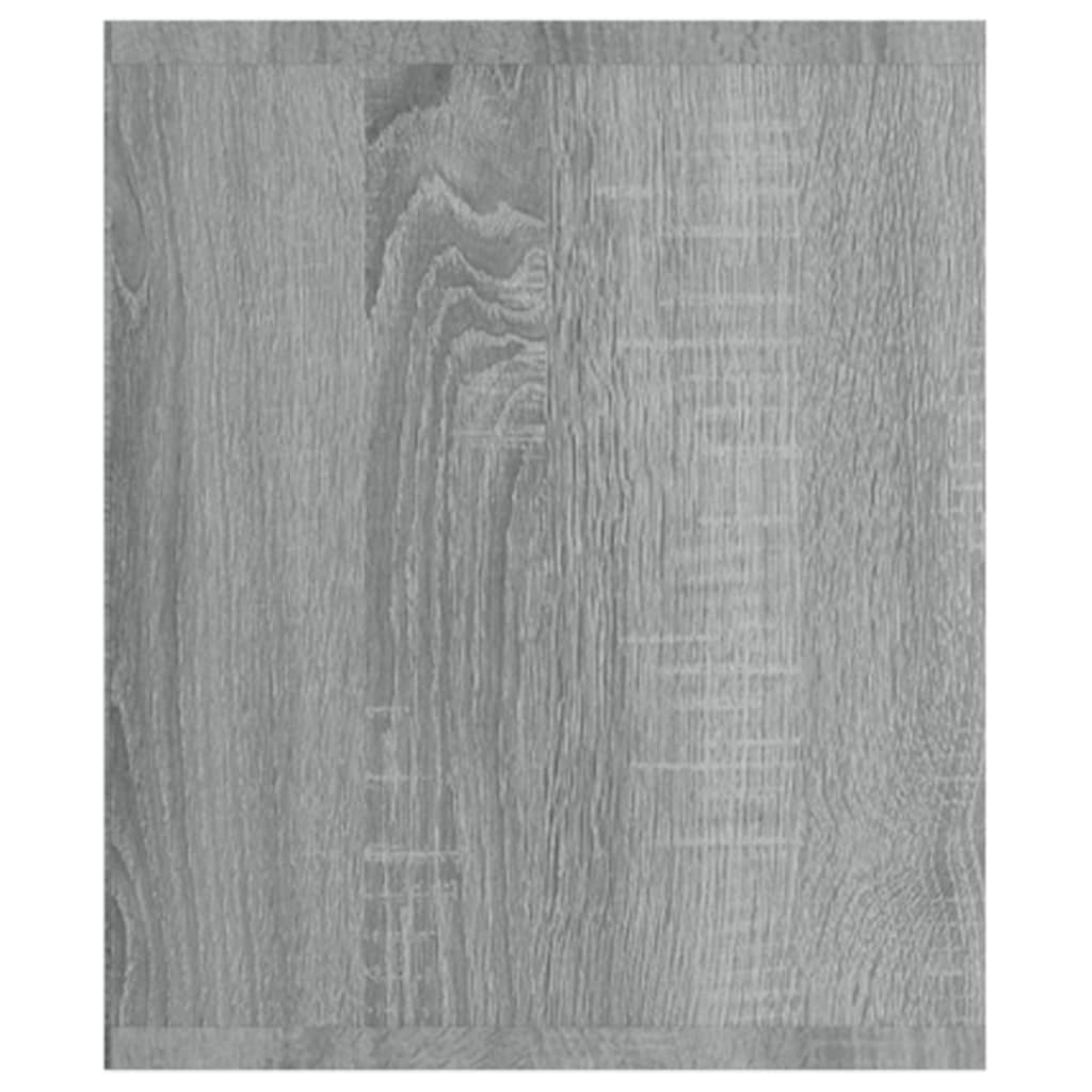 vidaXL szürke sonoma színű szerelt fa könyv-/TV-szekrény 36x30x143 cm