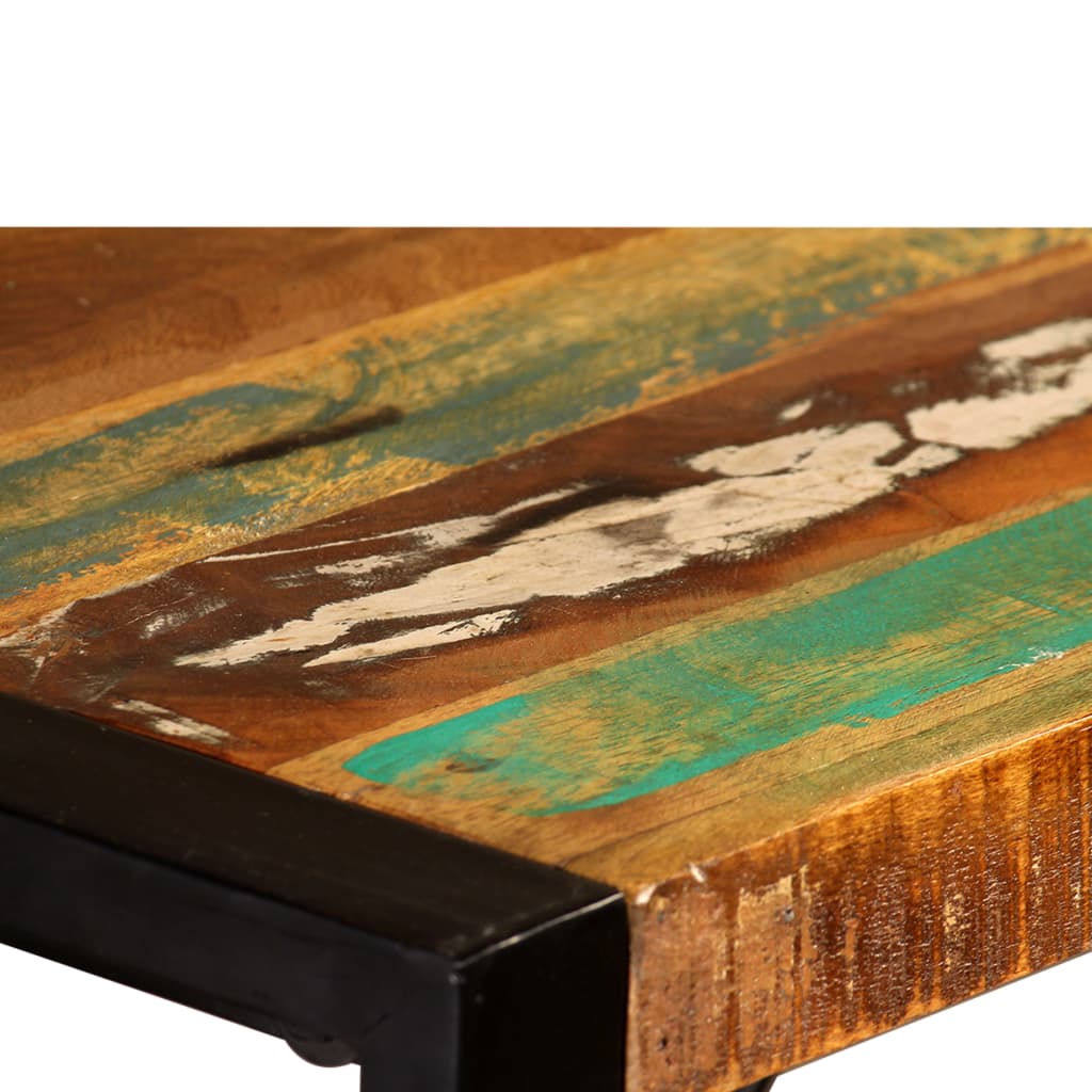 vidaXL tömör újrahasznosított fa étkezőasztal 120 cm