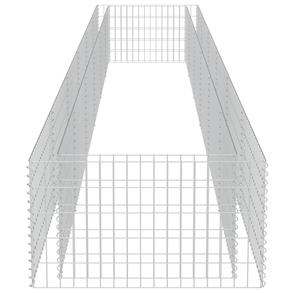 vidaXL horganyzott acél gabion magaságyás 540 x 90 x 50 cm