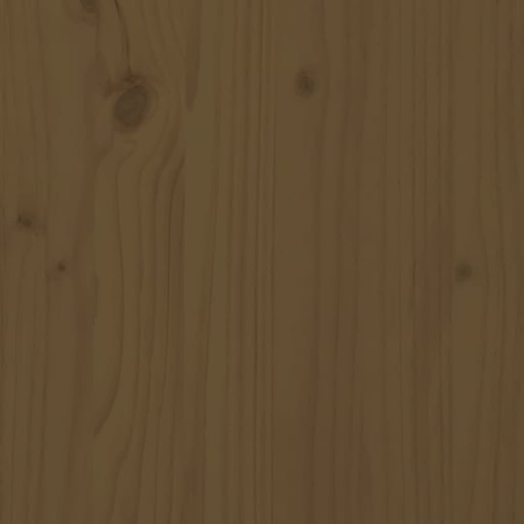 vidaXL mézbarna tömör fa ágykeret 200x200 cm