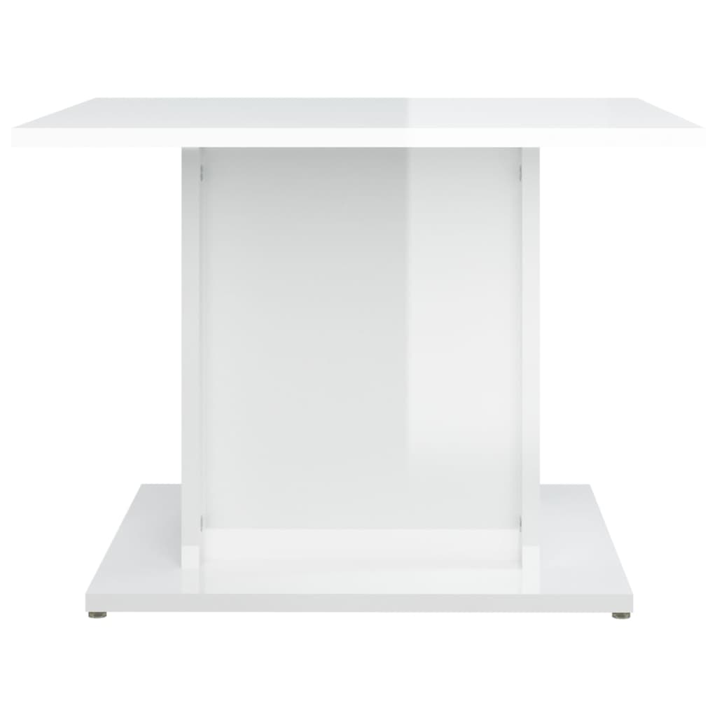 vidaXL magasfényű fehér forgácslap dohányzóasztal 55,5 x 55,5 x 40 cm