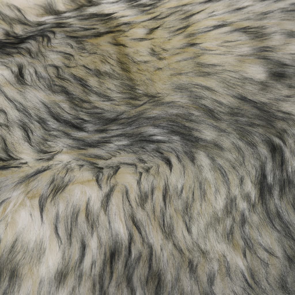 vidaXL sötétszürke melanzsszínű báránybőr szőnyeg 60 x 180 cm