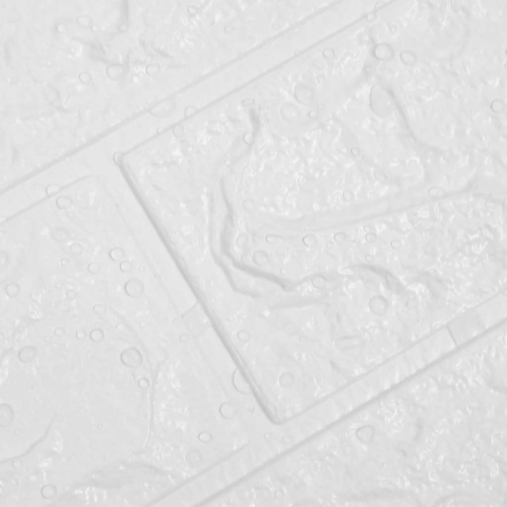 vidaXL 40 db fehér öntapadós 3D tégla hatású falmatrica