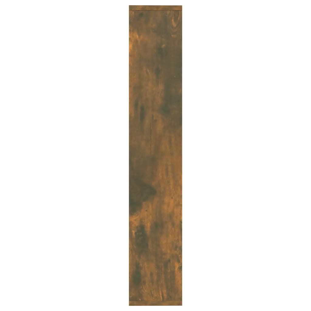 vidaXL füstös tölgyszínű szerelt fa fali polc 36 x 16 x 90 cm