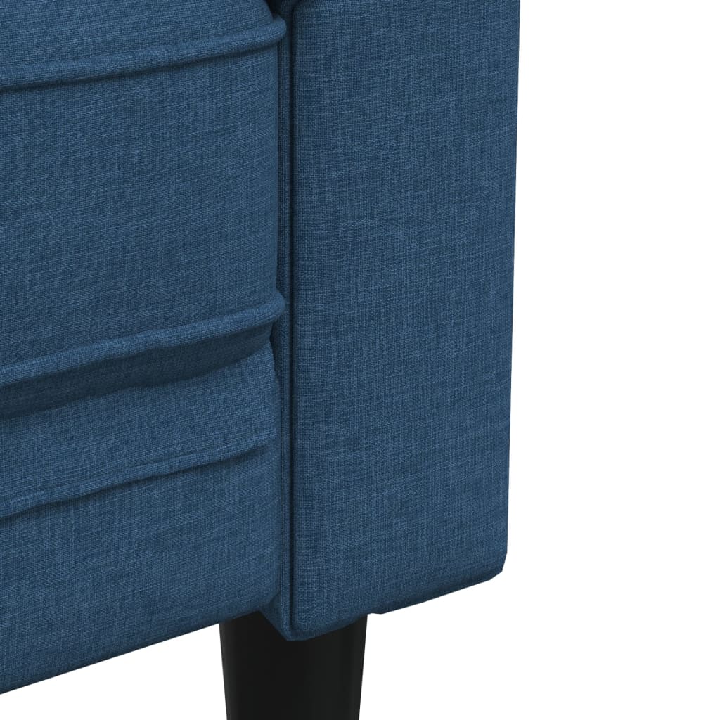 vidaXL kék szövet Chesterfield kanapé