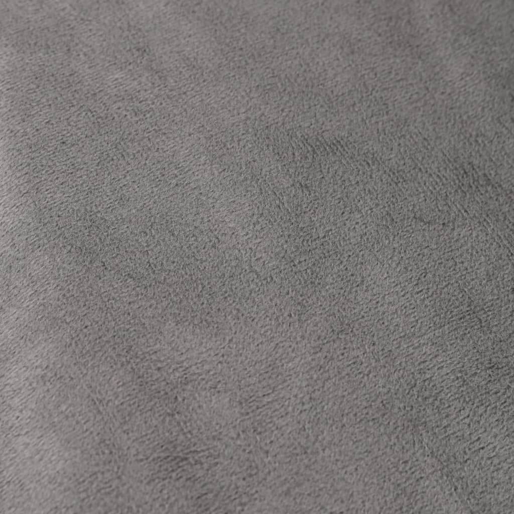 vidaXL szürke szövet súlyozott takaró huzattal 120 x 180 cm 5 kg