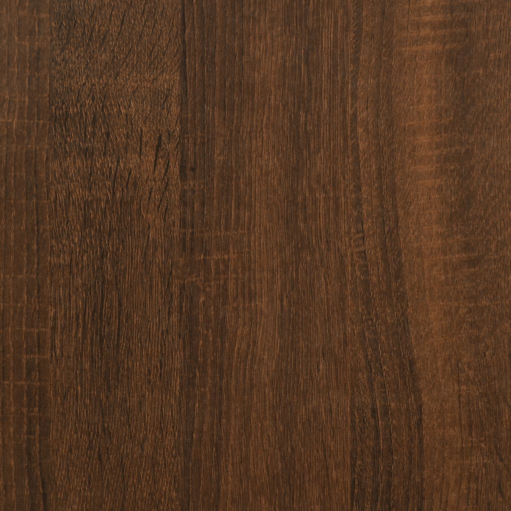 vidaXL barna tölgyszínű szerelt fa tálalóasztal 72,5x25x75 cm