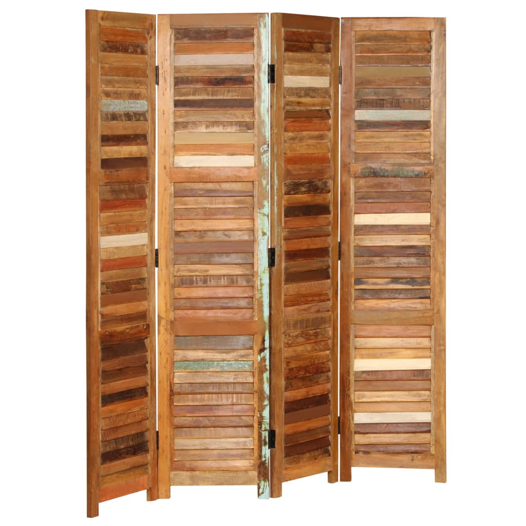 vidaXL szobaelválasztó fal újrahasznosított tömör fából, 170 cm