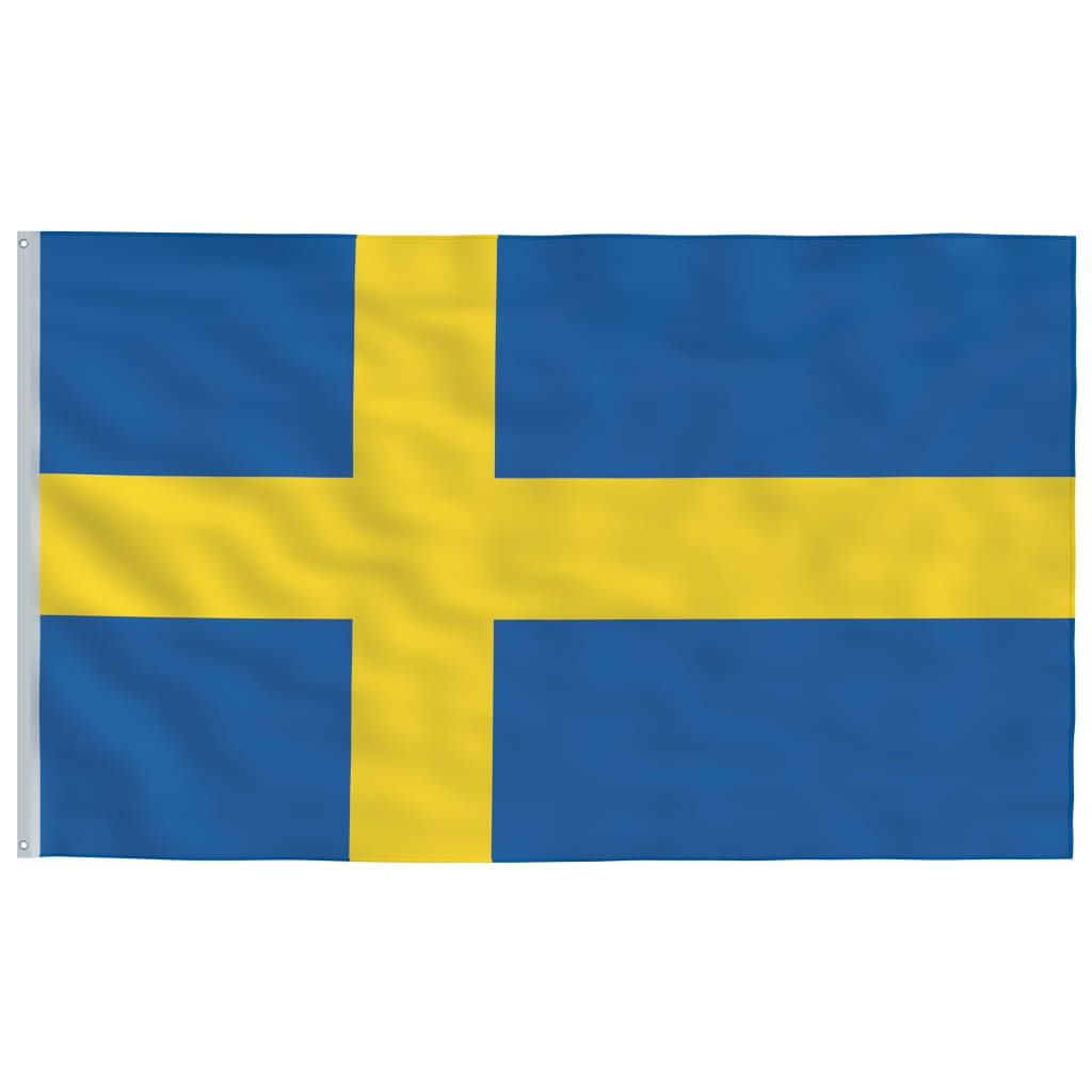 vidaXL alumínium svéd zászló és rúd 6,23 m
