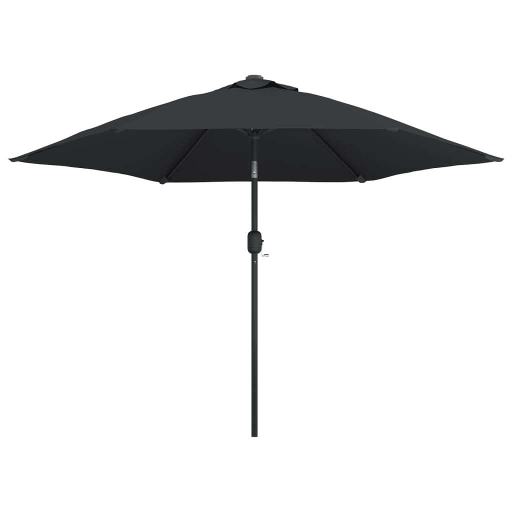 vidaXL fekete kültéri napernyő fémrúddal 300 cm
