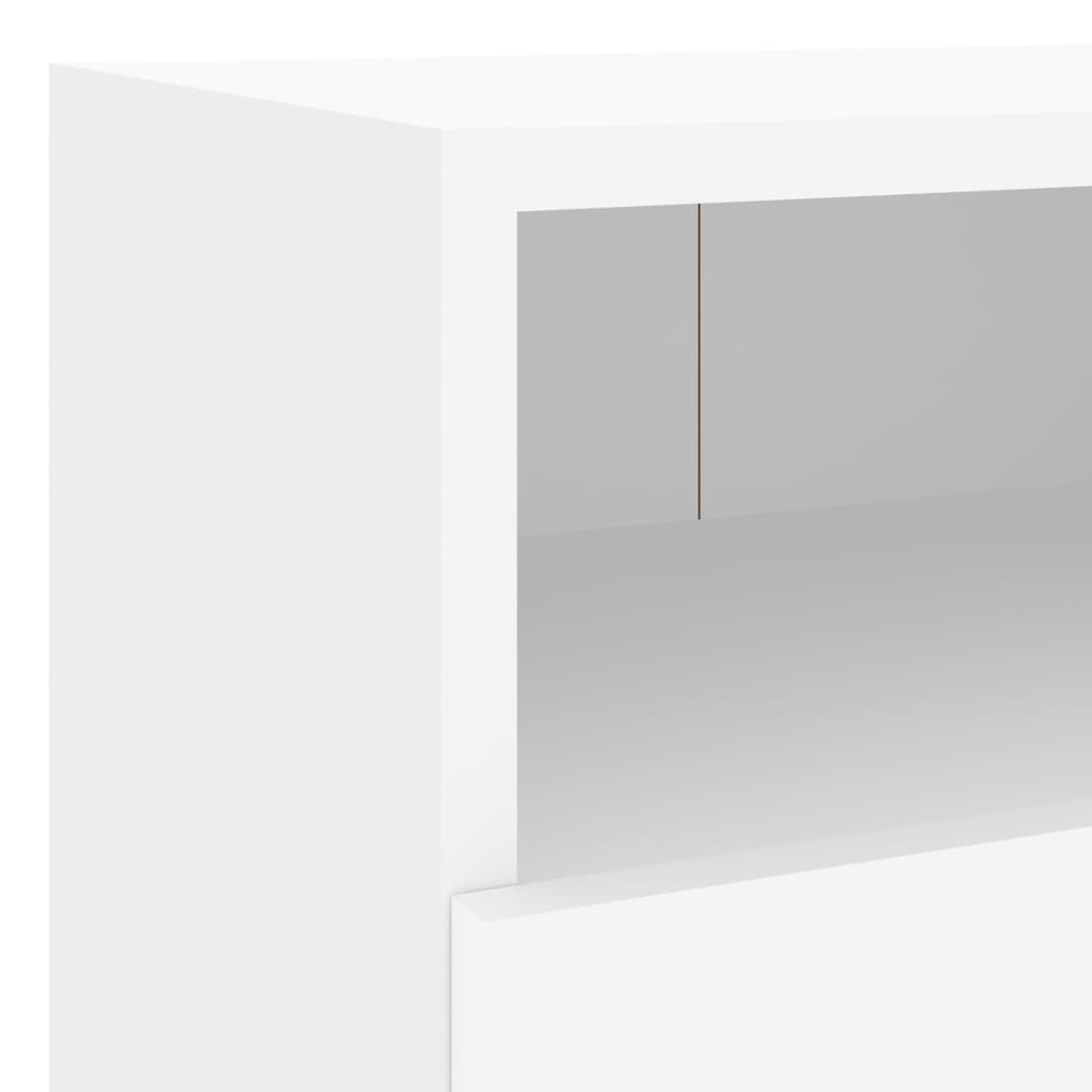 vidaXL fehér szerelt fa fali TV-szekrény 40 x 30 x 30 cm
