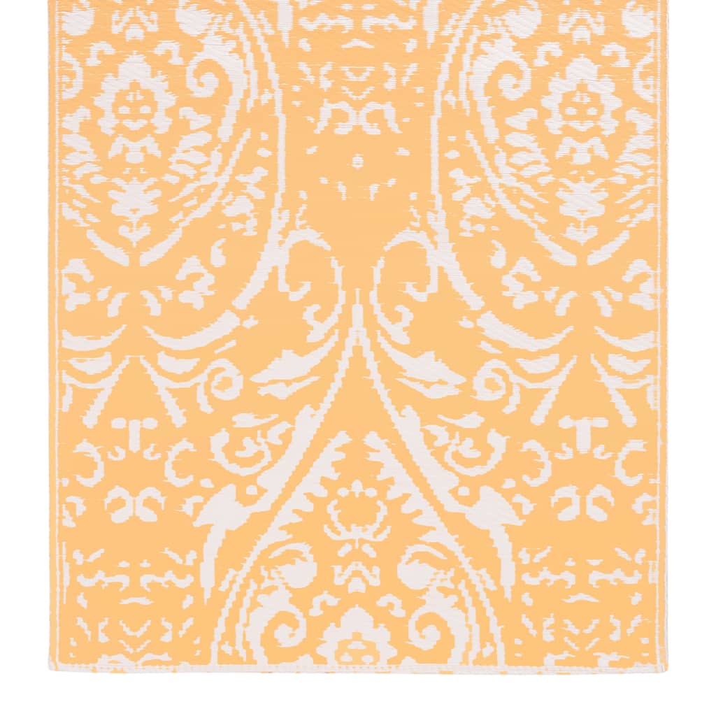 vidaXL narancssárga-fehér PP kültéri szőnyeg 120 x 180 cm