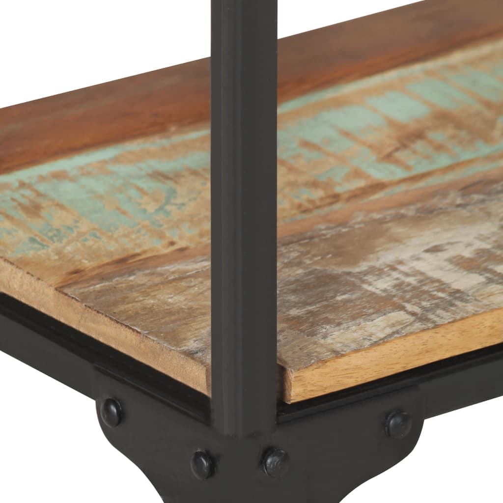 vidaXL tömör újrahasznosított fa tálalóasztal 110 x 30 x 75 cm