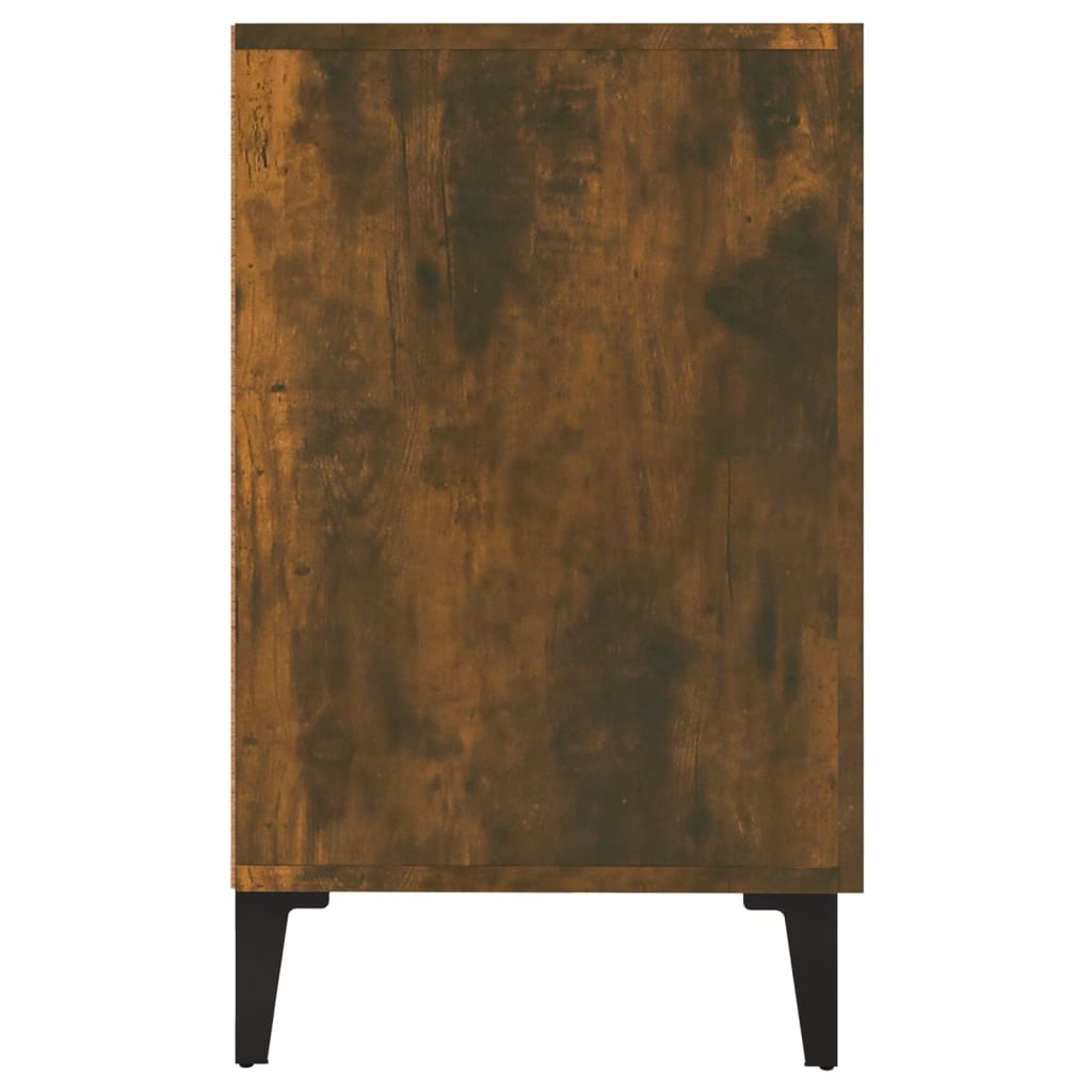 vidaXL füstös tölgy színű szerelt fa tálalószekrény 100 x 36 x 90 cm