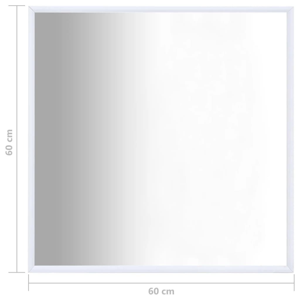 vidaXL fehér tükör 60 x 60 cm