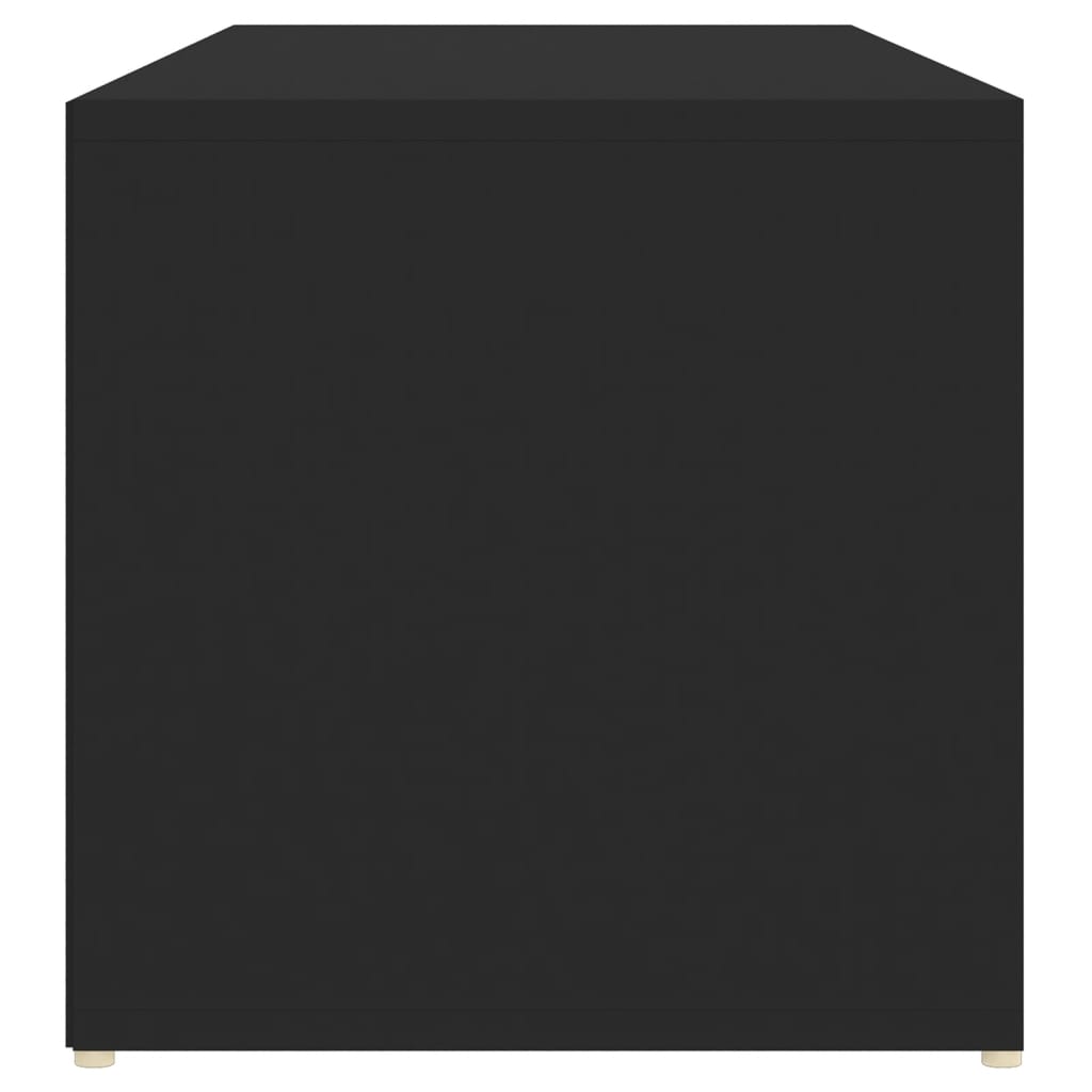 vidaXL fekete forgácslap cipőtároló pad 105 x 35 x 35 cm