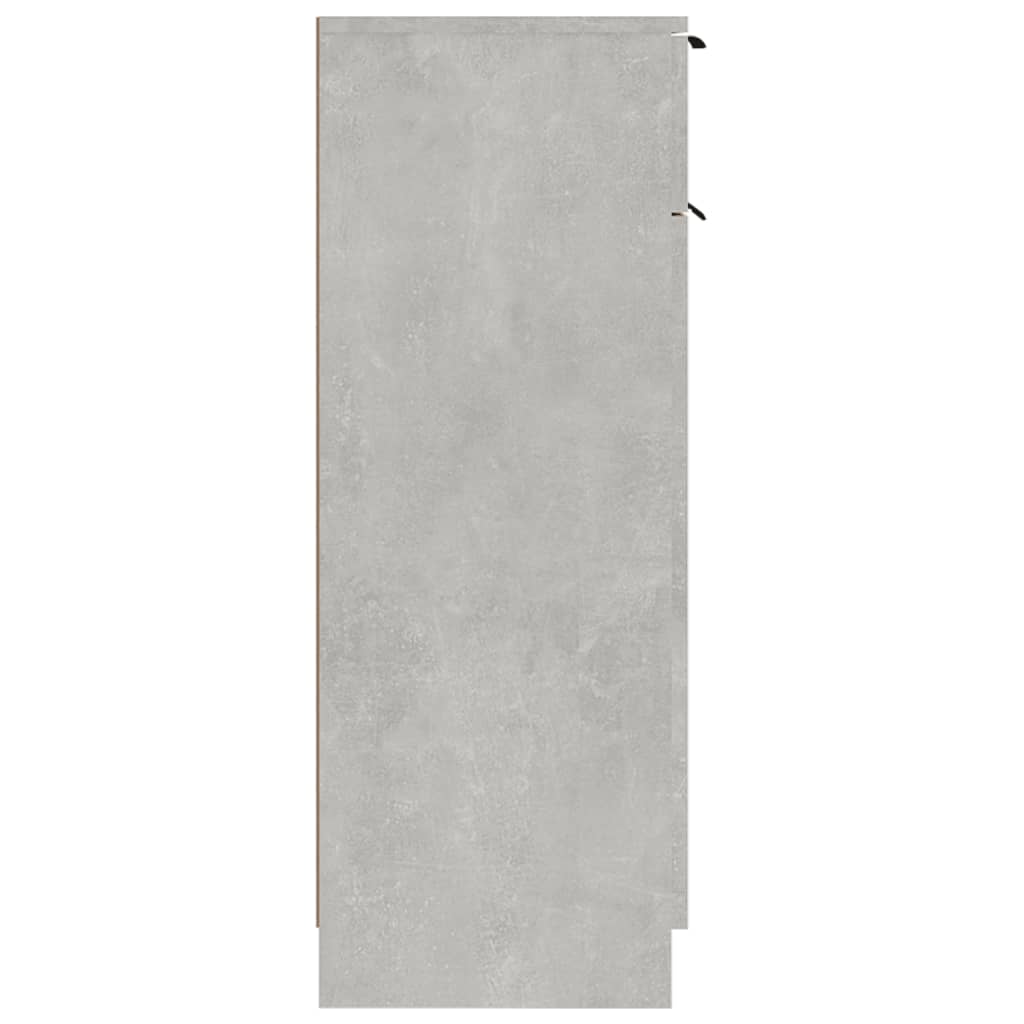 vidaXL betonszürke szerelt fa fürdőszobaszekrény 32 x 34 x 90 cm