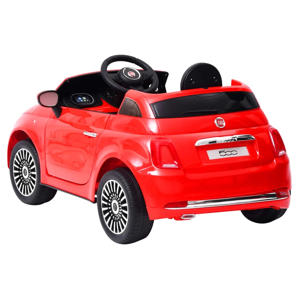 vidaXL piros elektromos gyerek autó Fiat 500