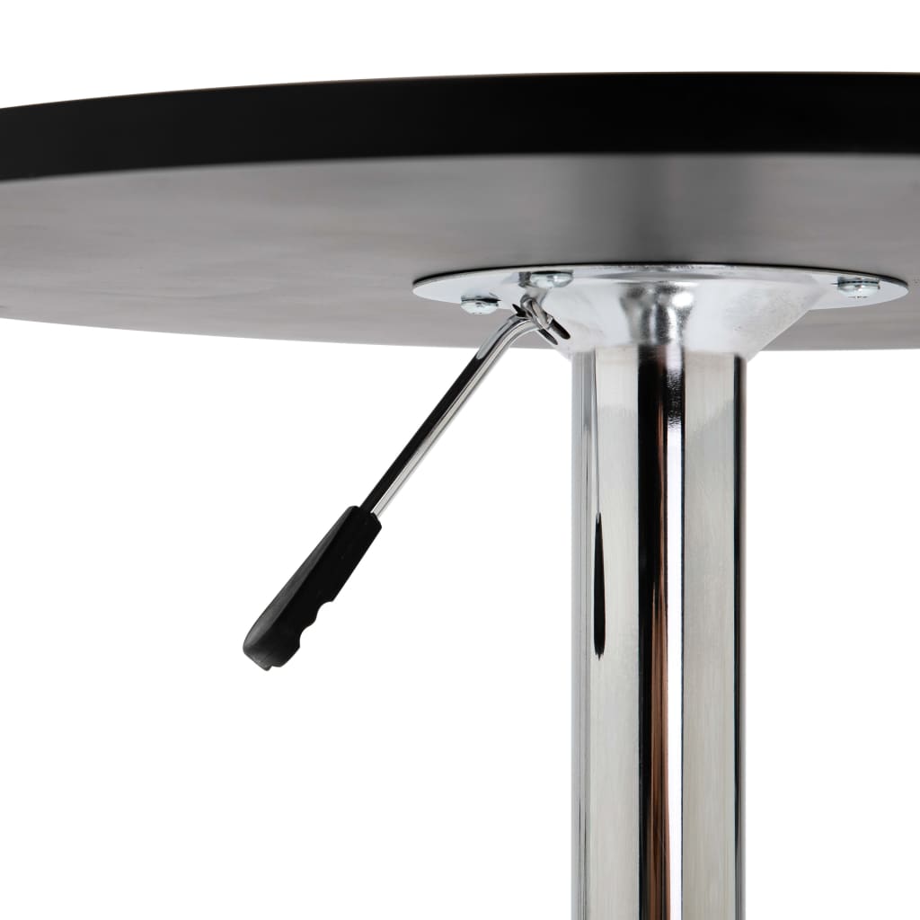 vidaXL fekete MDF bárasztal Ø60 cm