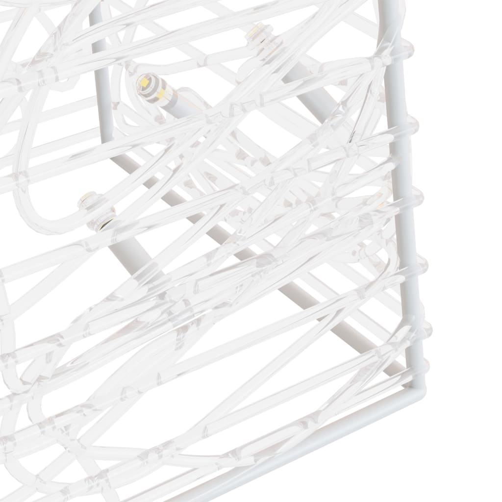 vidaXL dekoratív hideg fehér fényű LED-es akril fénykúp 60 cm