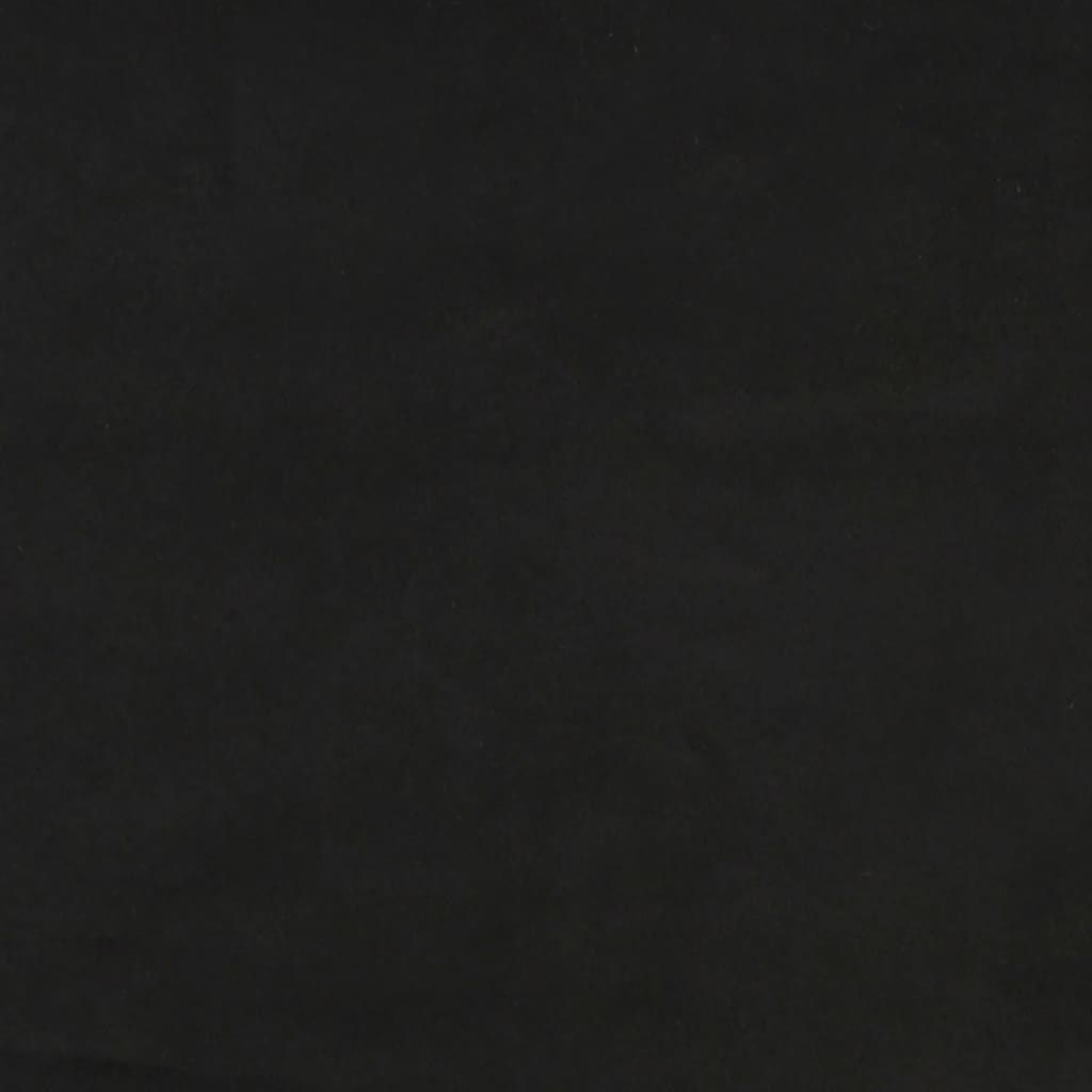 vidaXL fekete bársony fejtámla 100x5x78/88 cm