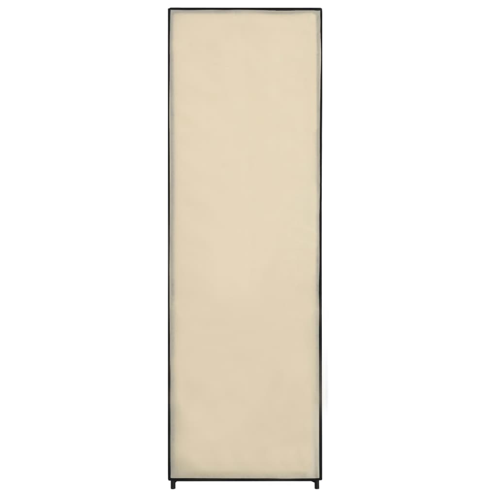 vidaXL krémszínű szövet ruhásszekrény 87 x 49 x 159 cm