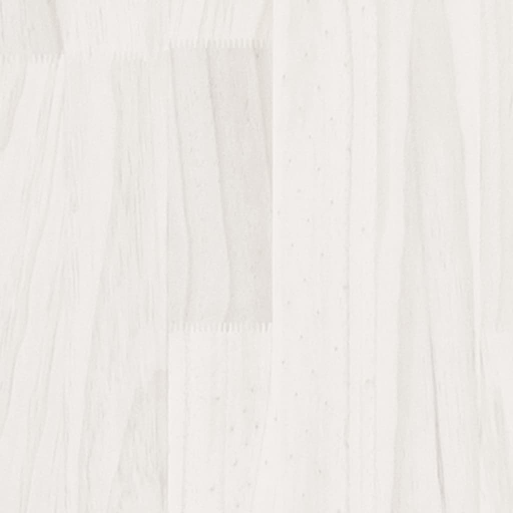 vidaXL fehér tömör fenyőfa ágykeret 100 x 200 cm