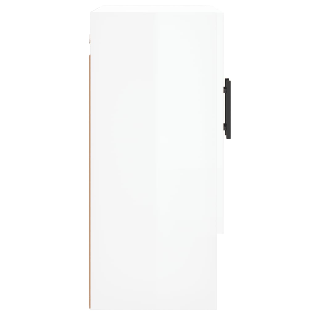 vidaXL magasfényű fehér szerelt fa faliszekrény 60 x 31 x 70 cm