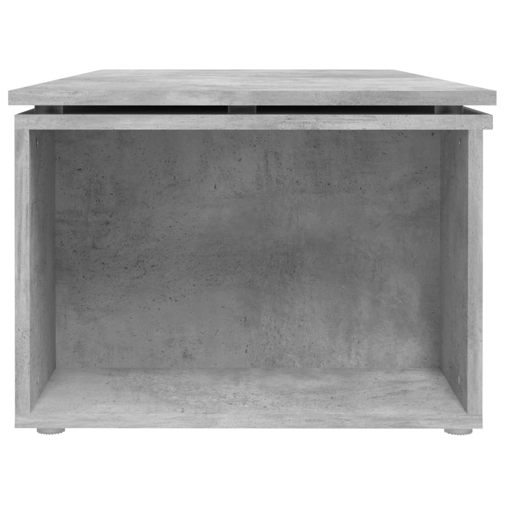 vidaXL betonszürke forgácslap dohányzóasztal 150 x 50 x 35 cm