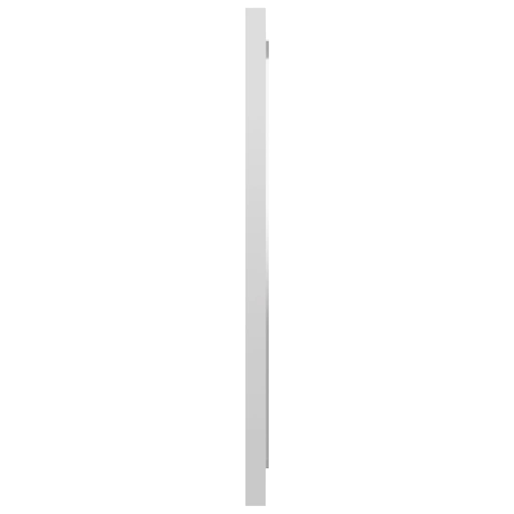 vidaXL magasfényű fehér forgácslap fürdőszobai tükör 40 x 1,5 x 37 cm