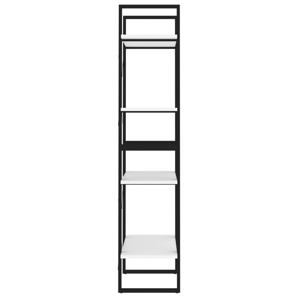 vidaXL négyszintes fehér forgácslap könyvszekrény 60 x 30 x 140 cm