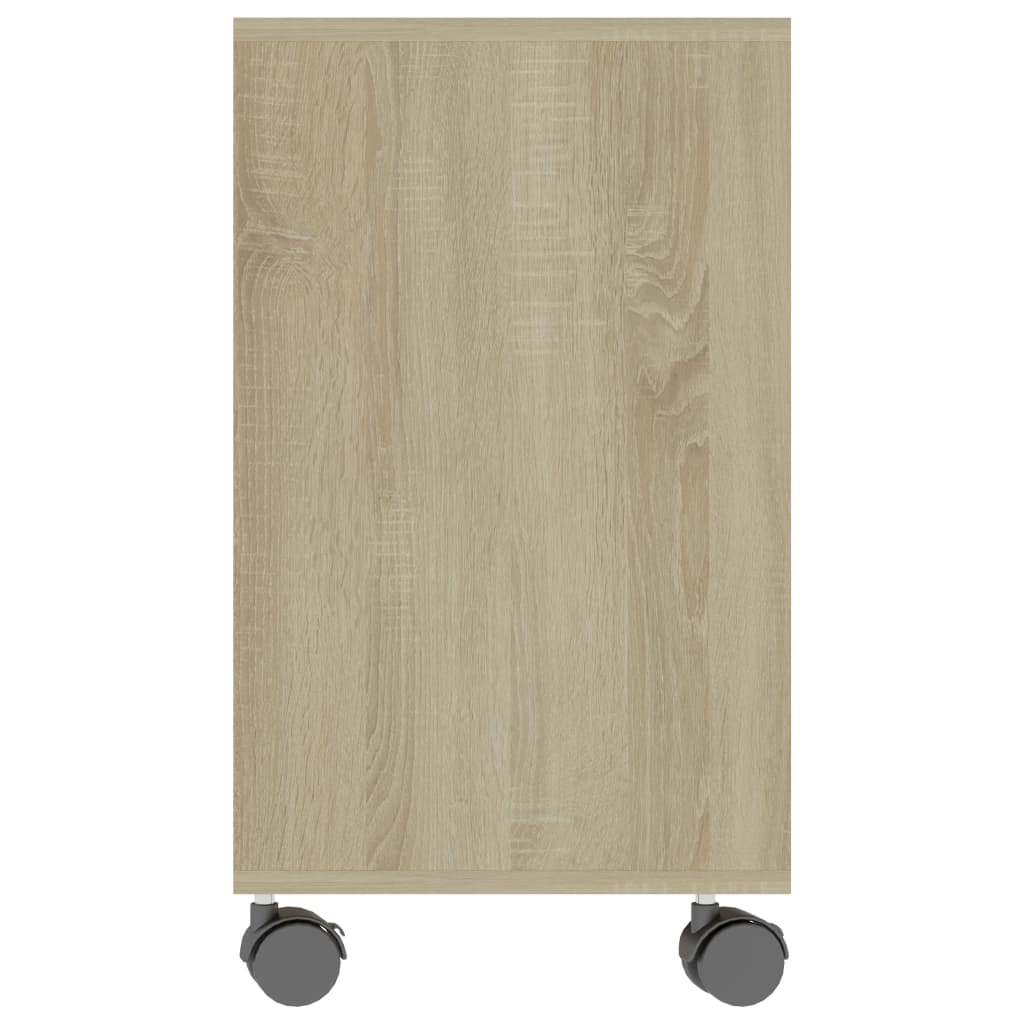 vidaXL sonoma-tölgy színű szerelt fa kisasztal 70 x 35 x 55 cm