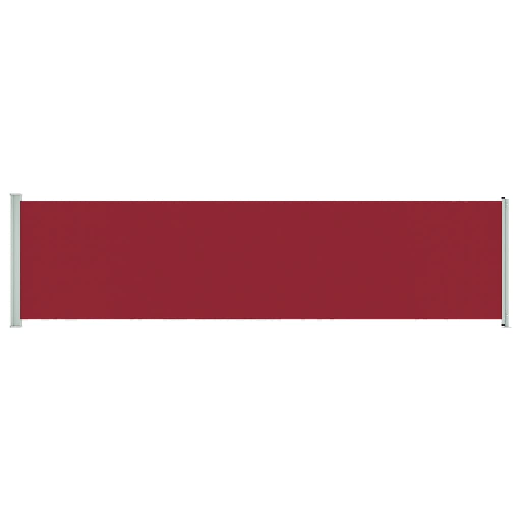 vidaXL piros behúzható oldalsó terasz-napellenző 600 x 160 cm