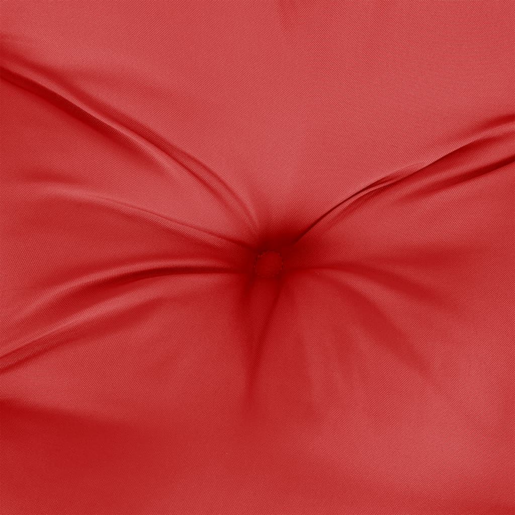 vidaXL piros szövet raklappárna 50 x 40 x 12 cm