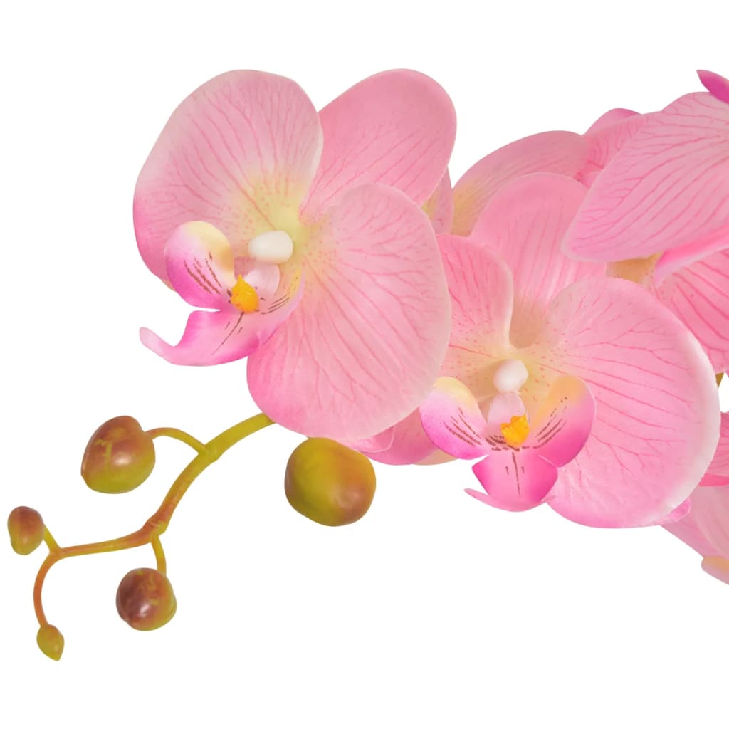 vidaXL cserepes rózsaszín műorchidea 75 cm