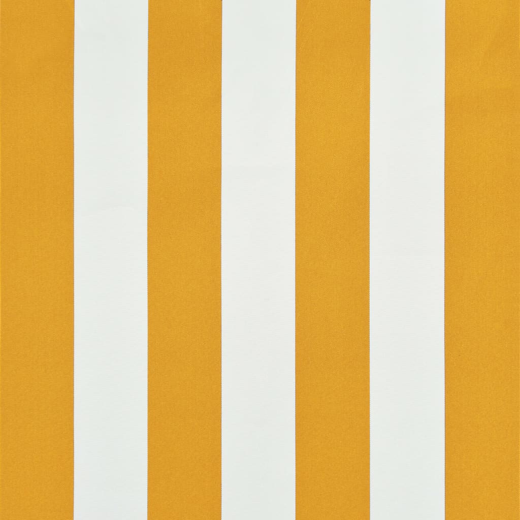 vidaXL feltekerhető sárga és fehér napellenző 200 x 150 cm