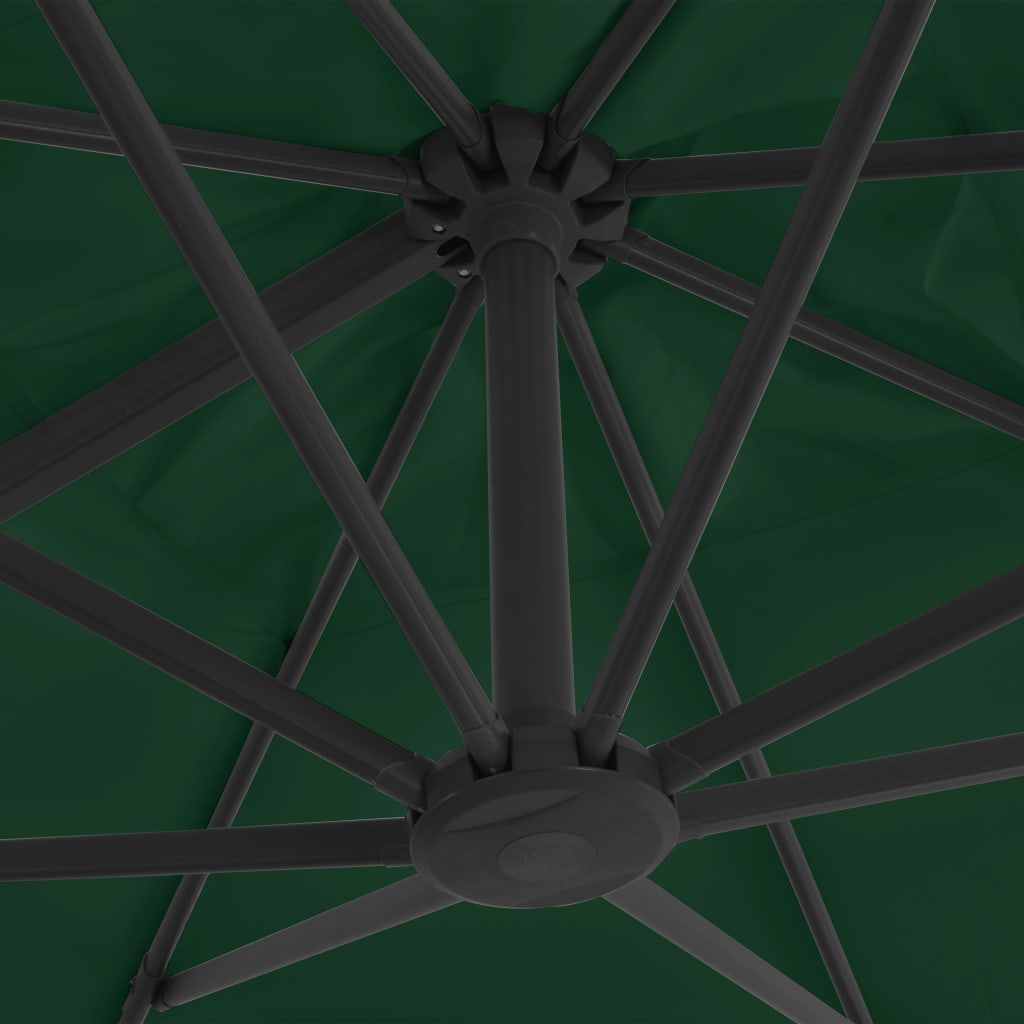 vidaXL zöld konzolos napernyő alumíniumrúddal 400 x 300 cm