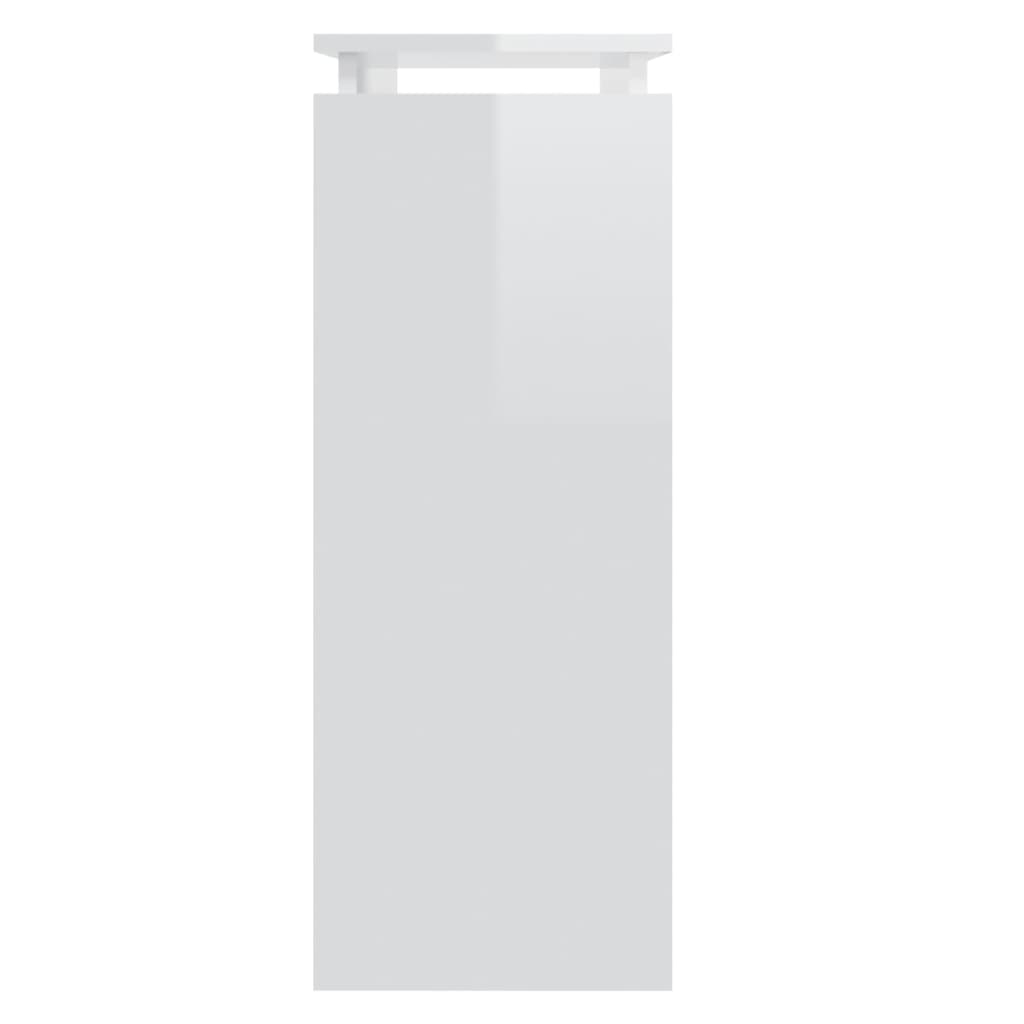 vidaXL magasfényű fehér forgácslap tálalóasztal 80 x 30 x 80 cm