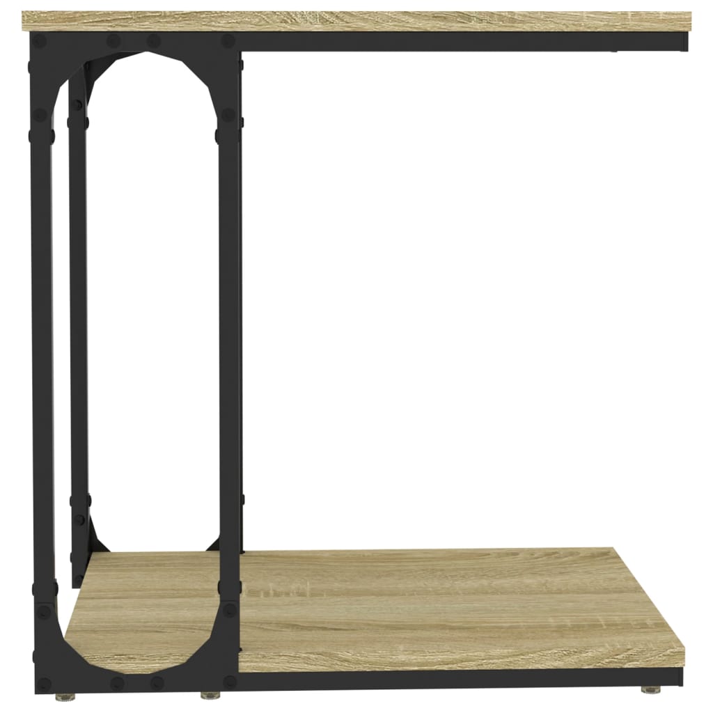 vidaXL sonoma-tölgyszínű szerelt fa kisasztal 50 x 352 x 50 cm