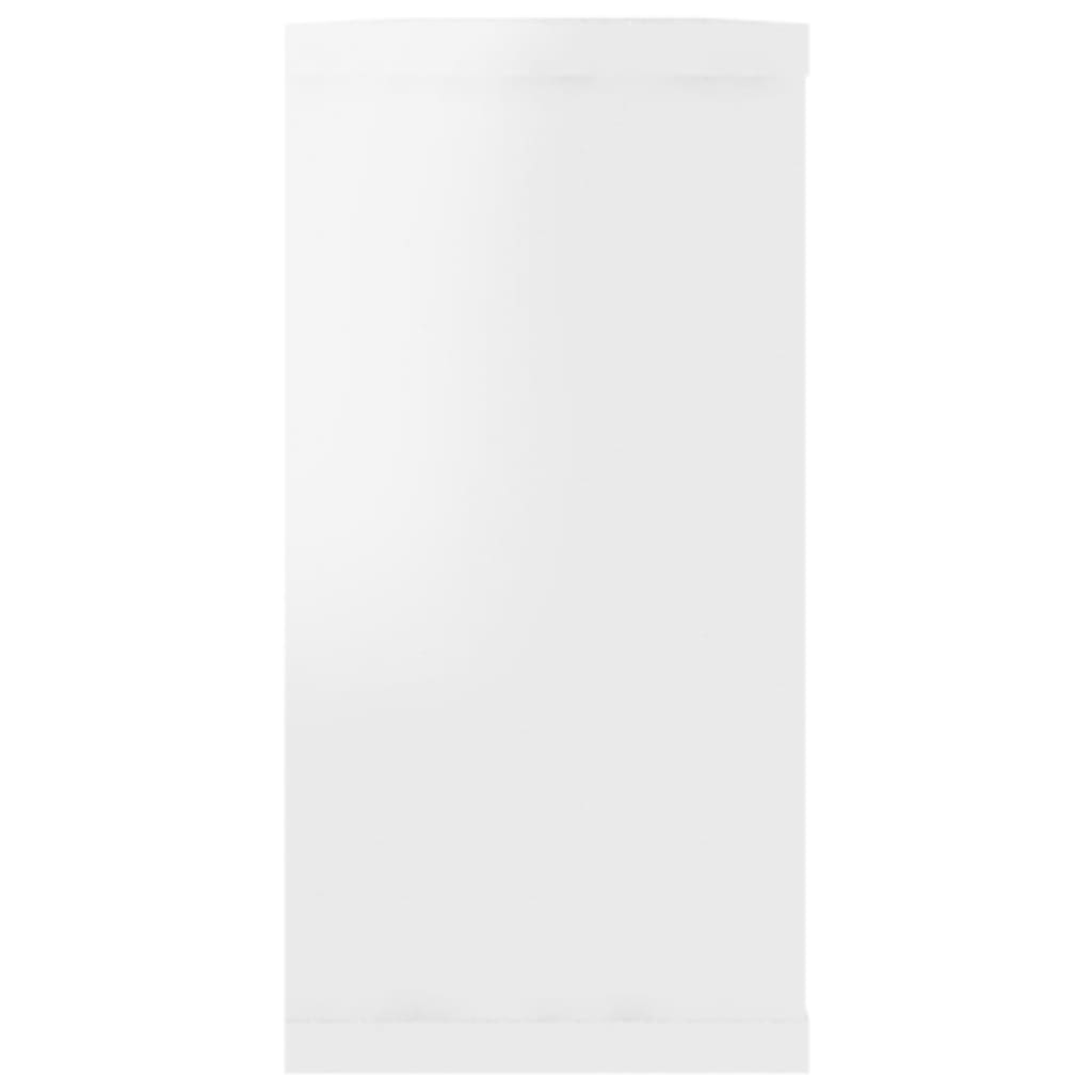 vidaXL 6 db magasfényű fehér forgácslap fali polc 100x15x30 cm