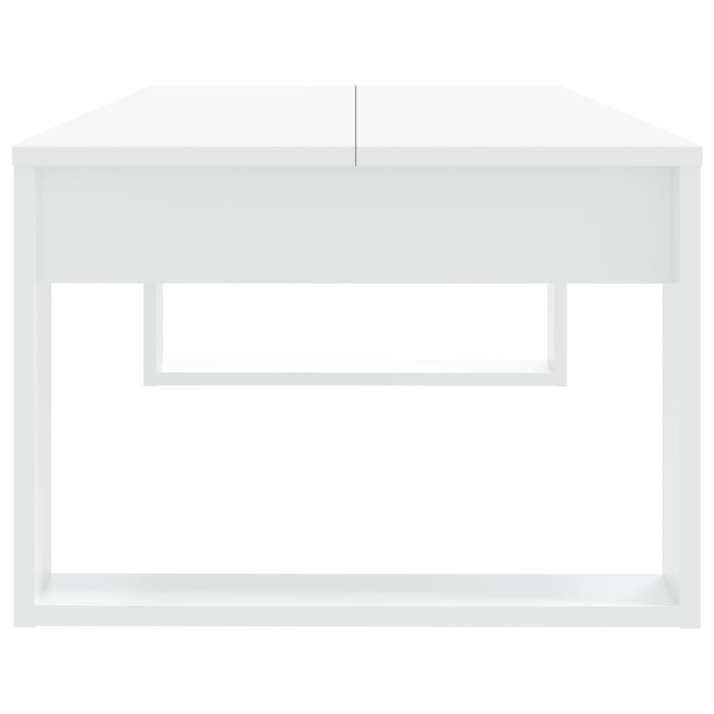 vidaXL fehér fatermék dohányzóasztal 110 x 50 x 35 cm