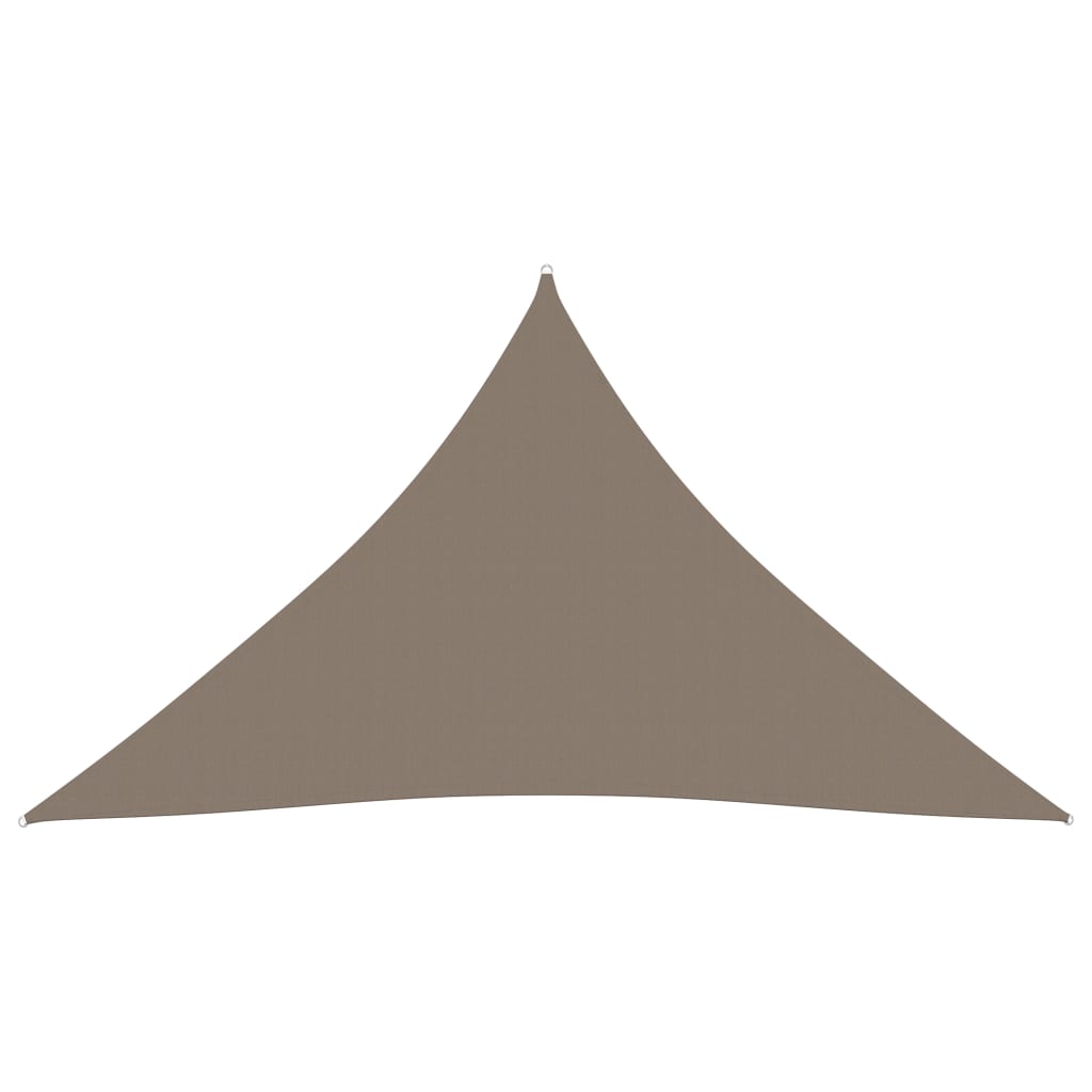 vidaXL tópszínű háromszög alakú oxford-szövet napvitorla 4 x 4 x 4 m