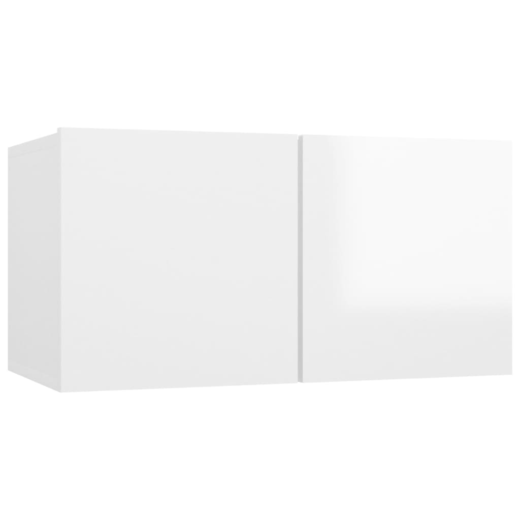 vidaXL magasfényű fehér függő TV-szekrény 60 x 30 x 30 cm