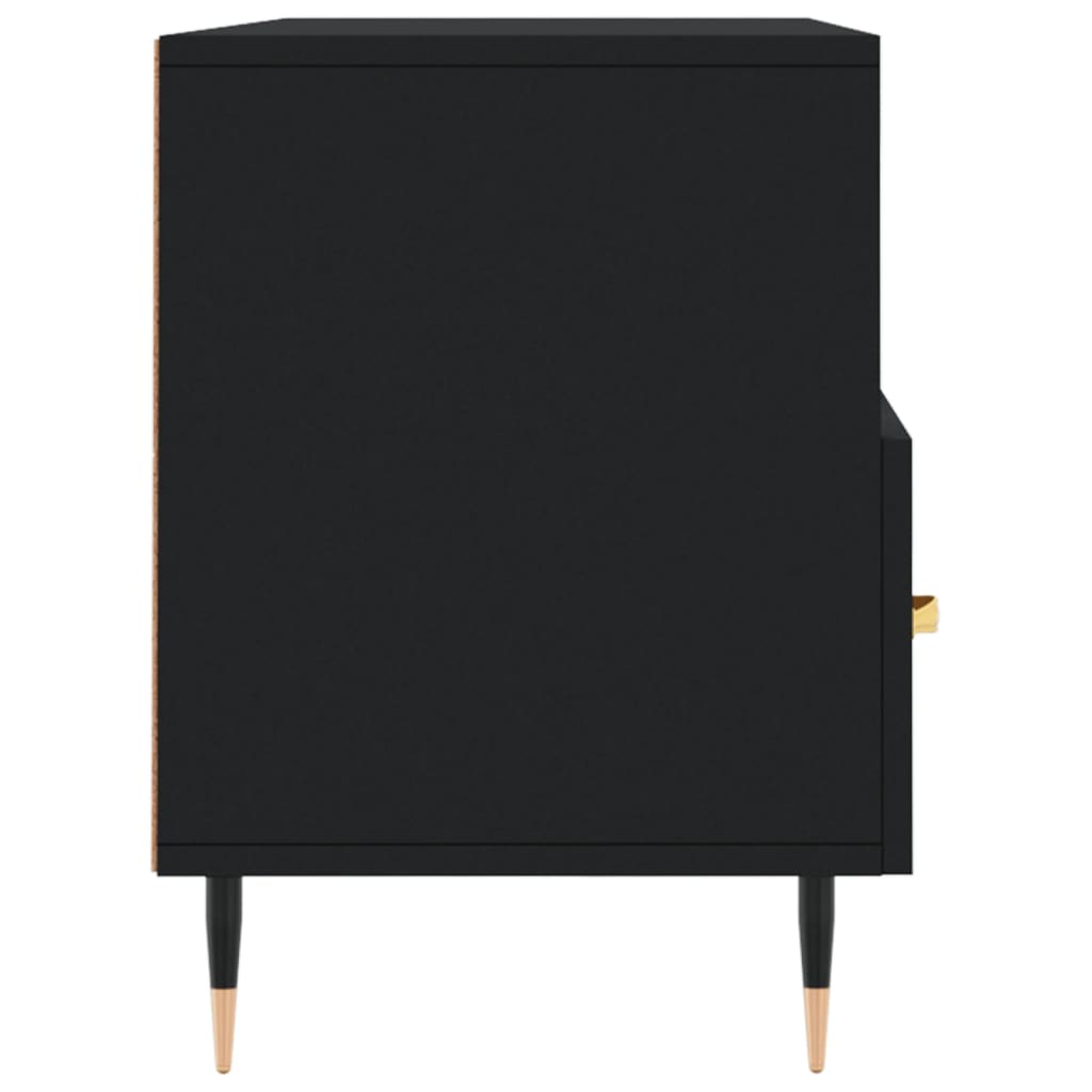 vidaXL fekete szerelt fa TV-szekrény 102 x 36 x 50 cm