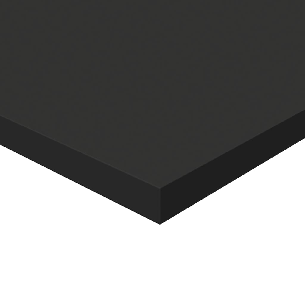 vidaXL 8 db fekete forgácslap könyvespolc 60 x 30 x 1,5 cm