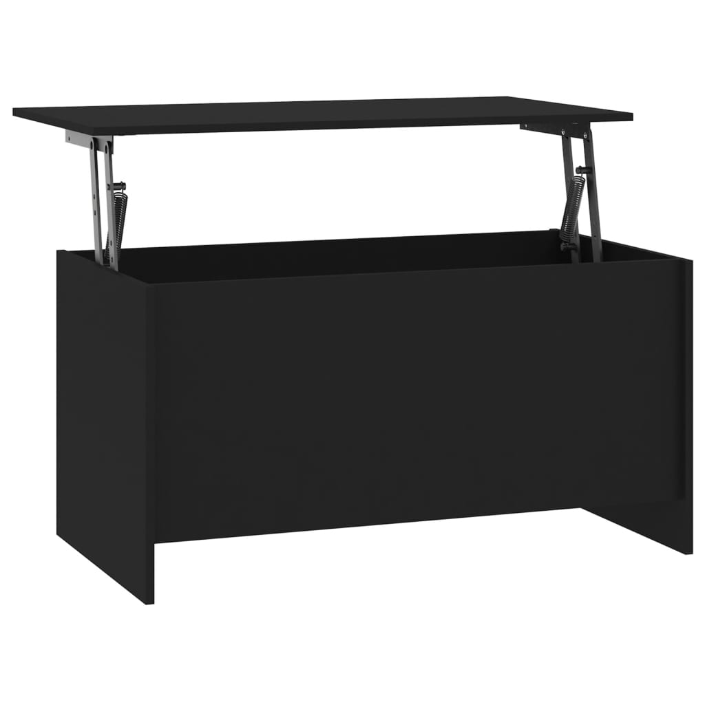 vidaXL fekete szerelt fa dohányzóasztal 102 x 55,5 x 52,5 cm