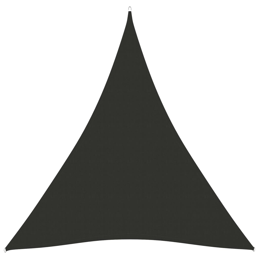 vidaXL antracitszürke háromszögű oxford-szövet napvitorla 5 x 7 x 7 m