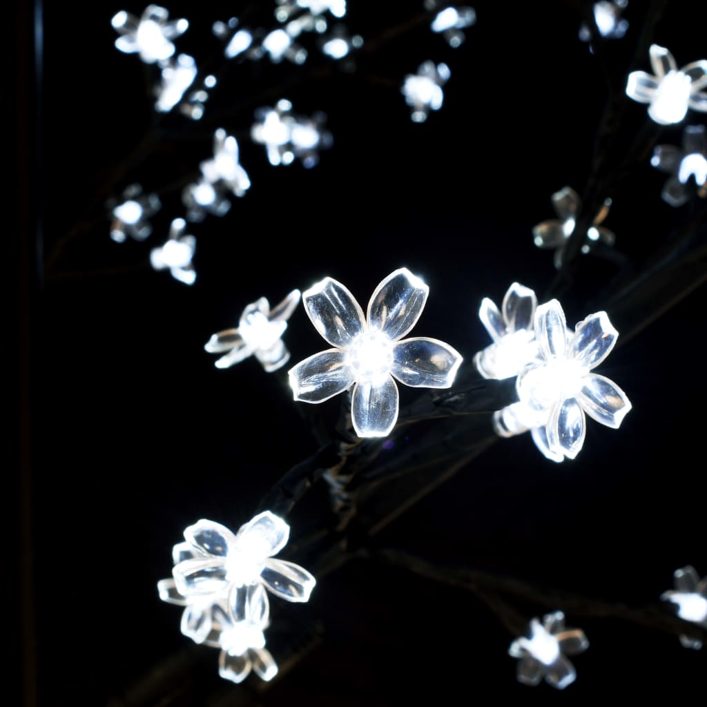 vidaXL cseresznyevirágos karácsonyfa 2000 db hideg fehér LED-del 500cm